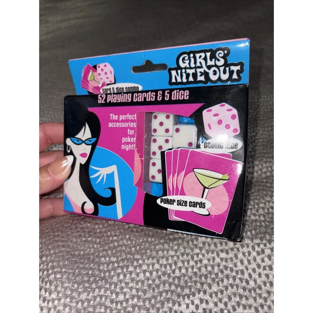 Girls Nite Out Party Game Poker Night Card Game Casino Dice